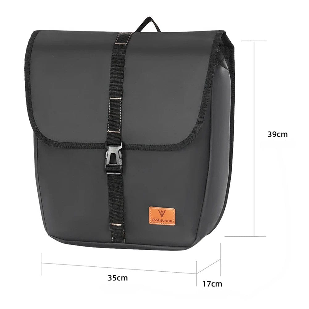 Sacoche double vélo imperméable | sur porte bagage, 23L