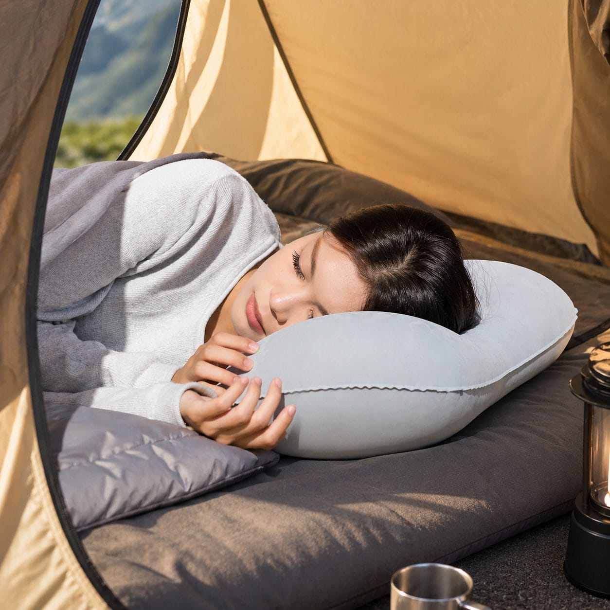 Oreiller de camping gonflable | Ultra léger