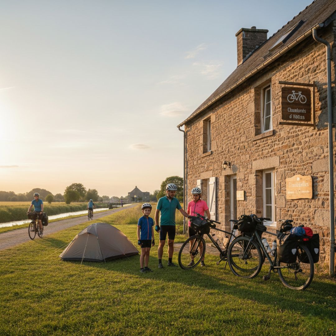 Le canal de Nantes à Brest à vélo où dormir