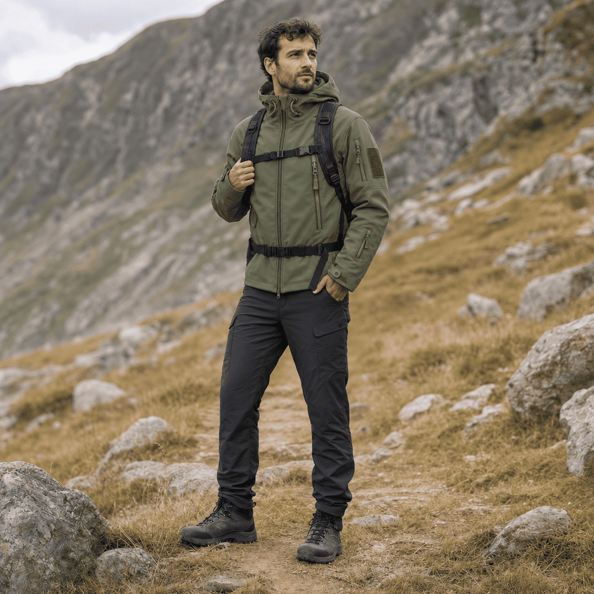 Veste Softshell Ultra Résistante | Coupe vent randonnée & trekking