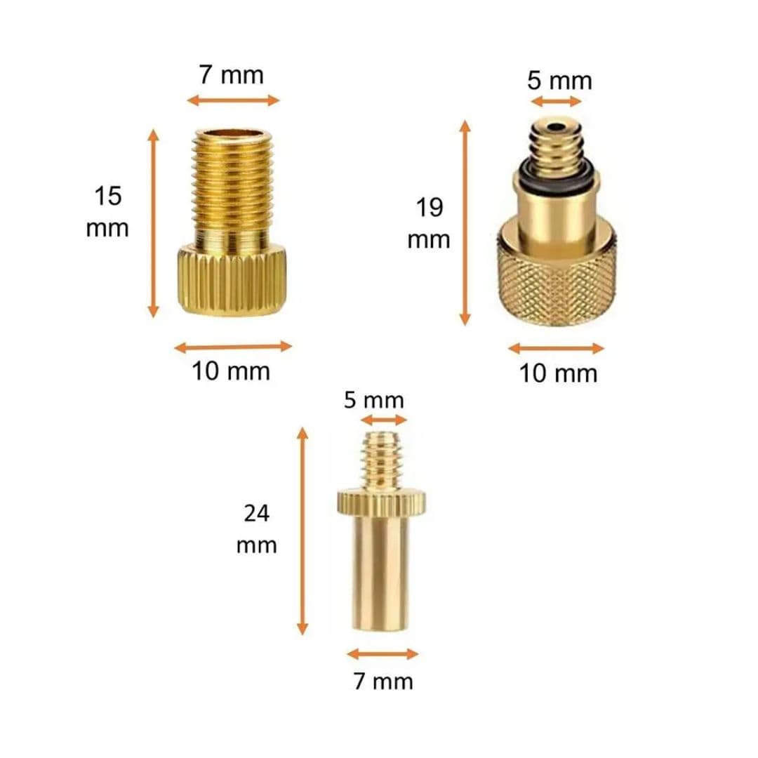Adaptateur pompe à vélo compatible toutes valves