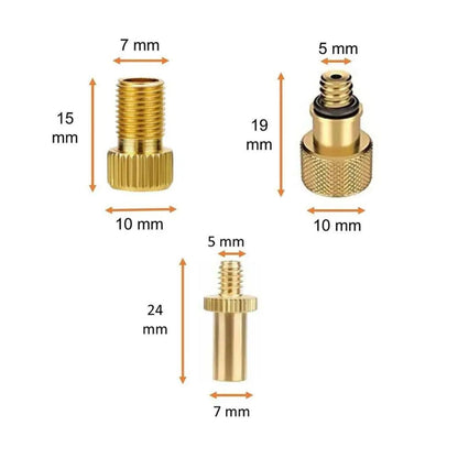 Adaptateur pompe à vélo compatible toutes valves