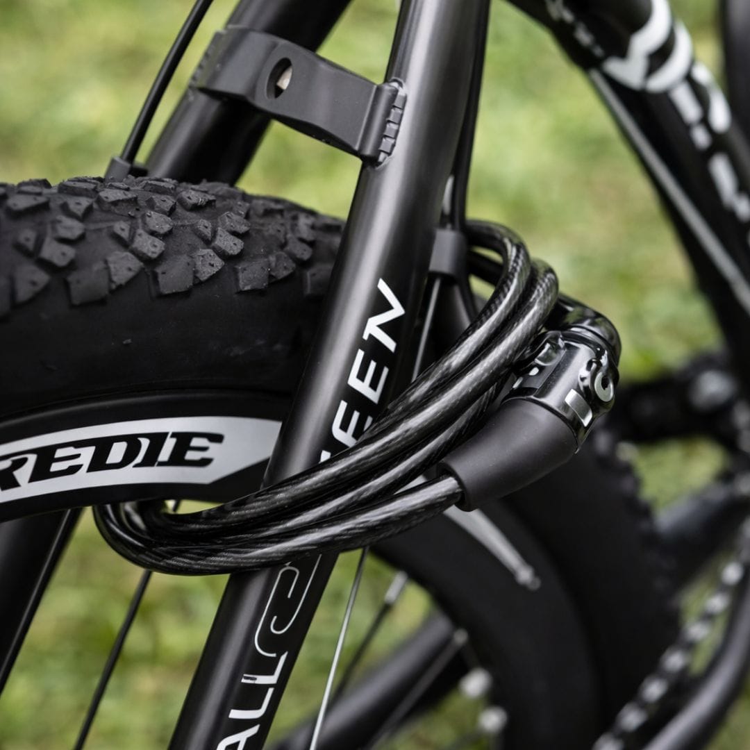 Antivol vélo à code spécial Bikepacking | Câble acier 92cm