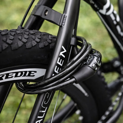 Antivol vélo à code spécial Bikepacking | Câble acier 92cm