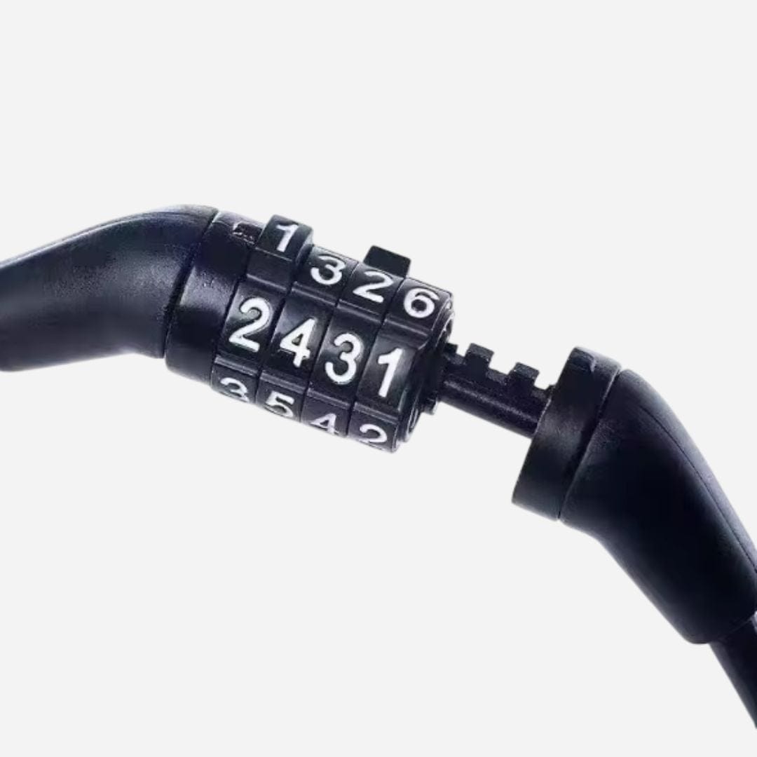 Antivol vélo à code spécial Bikepacking | Câble acier 92cm