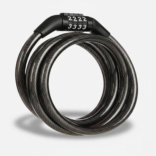 Antivol vélo à code spécial Bikepacking | Câble acier 92cm