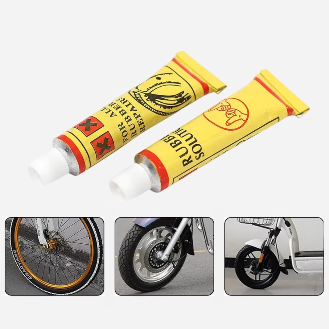 Colle à rustine pour vélo