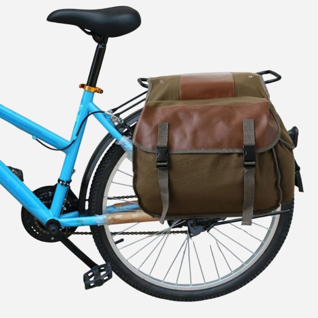 Double sacoche étanche de porte bagage, pour vélo de ville | 30L