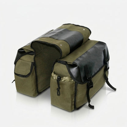 Double sacoche étanche de porte bagage, pour vélo de ville | 30L