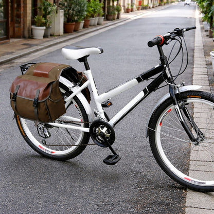 Double sacoche étanche de porte bagage, pour vélo de ville | 30L