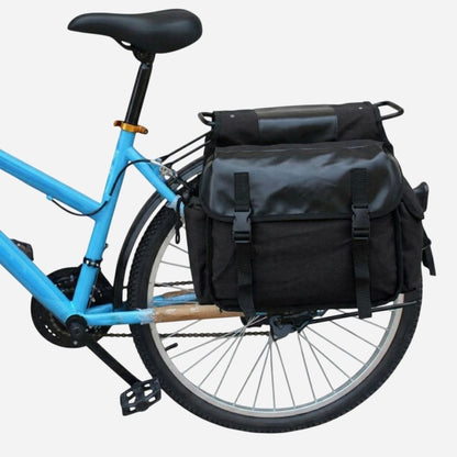 Double sacoche étanche de porte bagage, pour vélo de ville | 30L