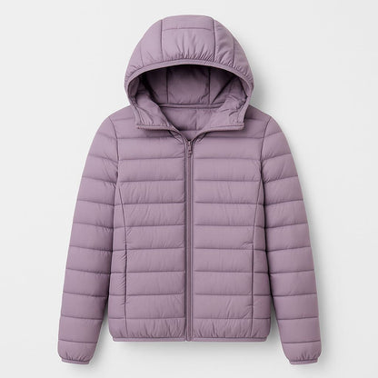 Doudoune Randonnée Femme | Coupe courte, compressible, automne-hiver