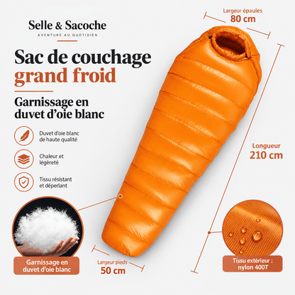 Duvet pour grand froid extrême | Sac de couchage de bivouac hivernal