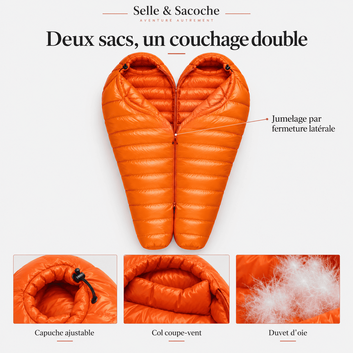 Duvet pour grand froid extrême | Sac de couchage de bivouac hivernal
