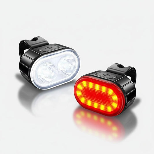 Feux vélo gravel avant - arrière Recharge USB