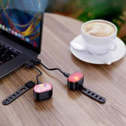 Feux vélo gravel avant - arrière Recharge USB