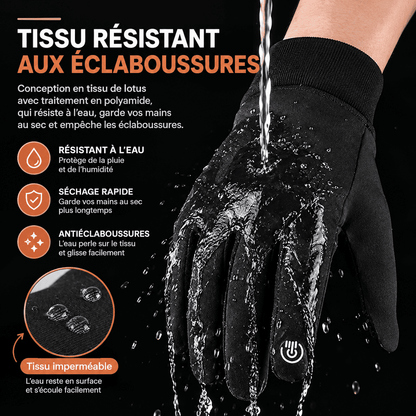Gants de vélo et randonnée hiver | chauds, tactiles et antidérapants