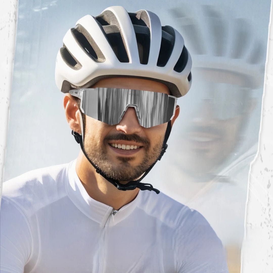 Lunettes de vélo miroir anti UV Gravel, VTT | Adulte, unisexe