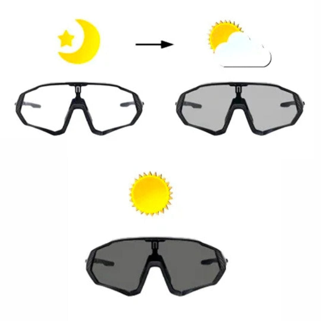 Lunettes photochromiques vélo Anti UV | Adulte, unisexe