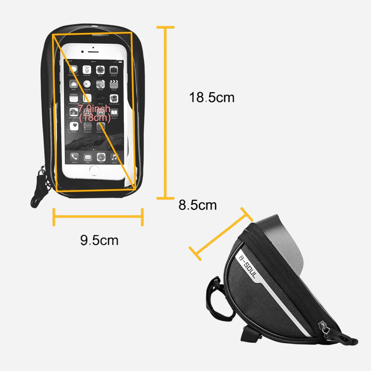 Petite sacoche de guidon vélo | Spécial Smartphone