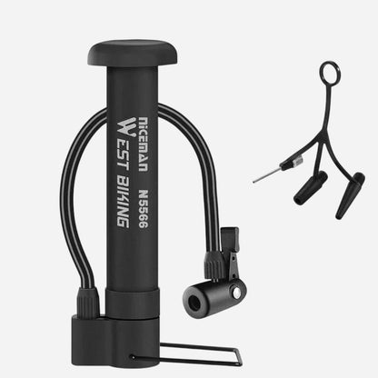 Pompe à pied pour vélo 80 PSI