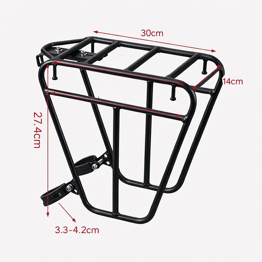 Porte bagage avant vélo gravel robuste | Charge 25 kg