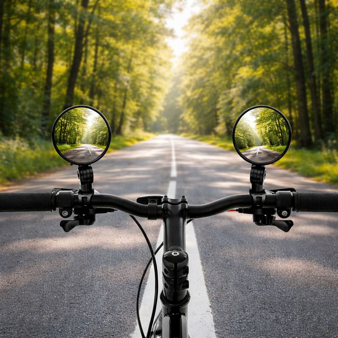 Rétroviseur de vélo rond | VTT, Gravel