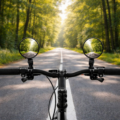 Rétroviseur de vélo rond | VTT, Gravel