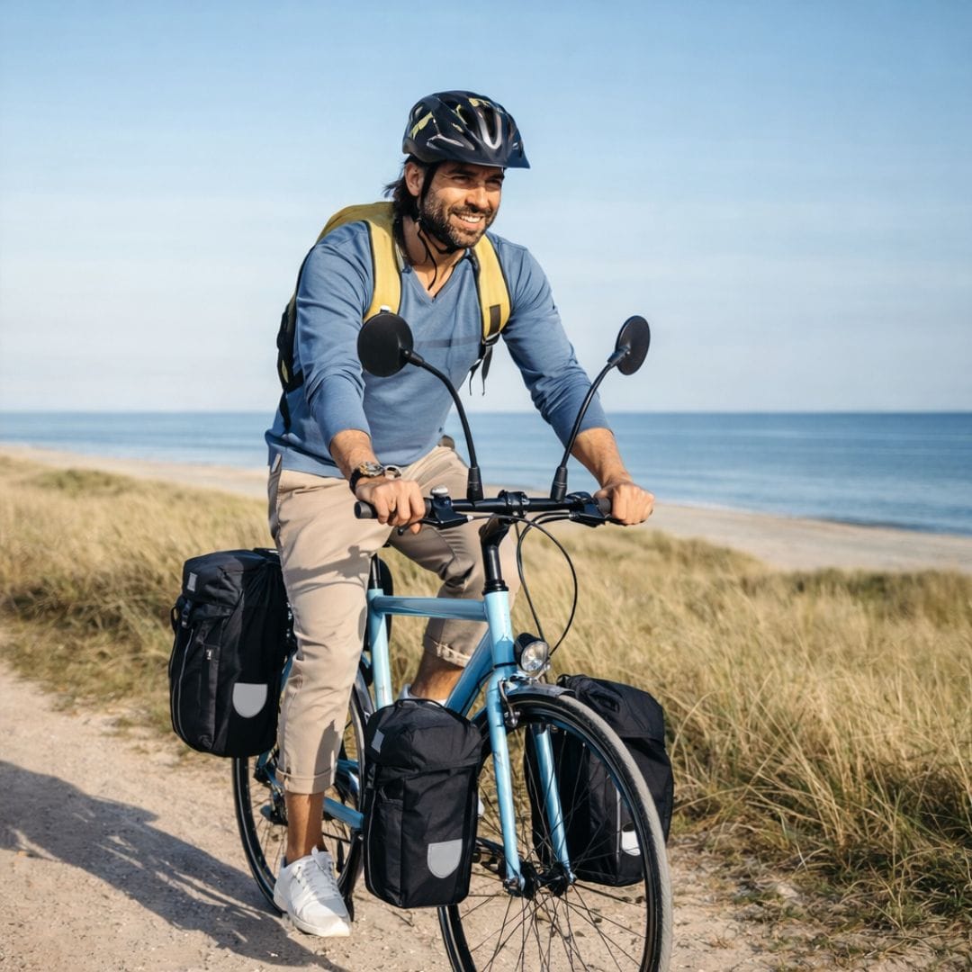 Rétroviseur vélo guidon ajustable 360° | Bikepacking