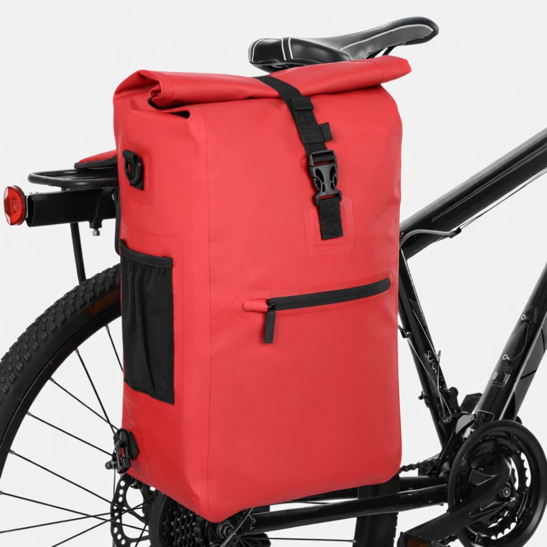 Sac à dos Sacoche vélo convertible pour Porte-Bagages | Etanche 23L