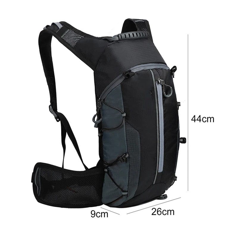 Sac à dos vélo imperméable, trekking, & randonnée | 10L ultra léger, poche hydratation