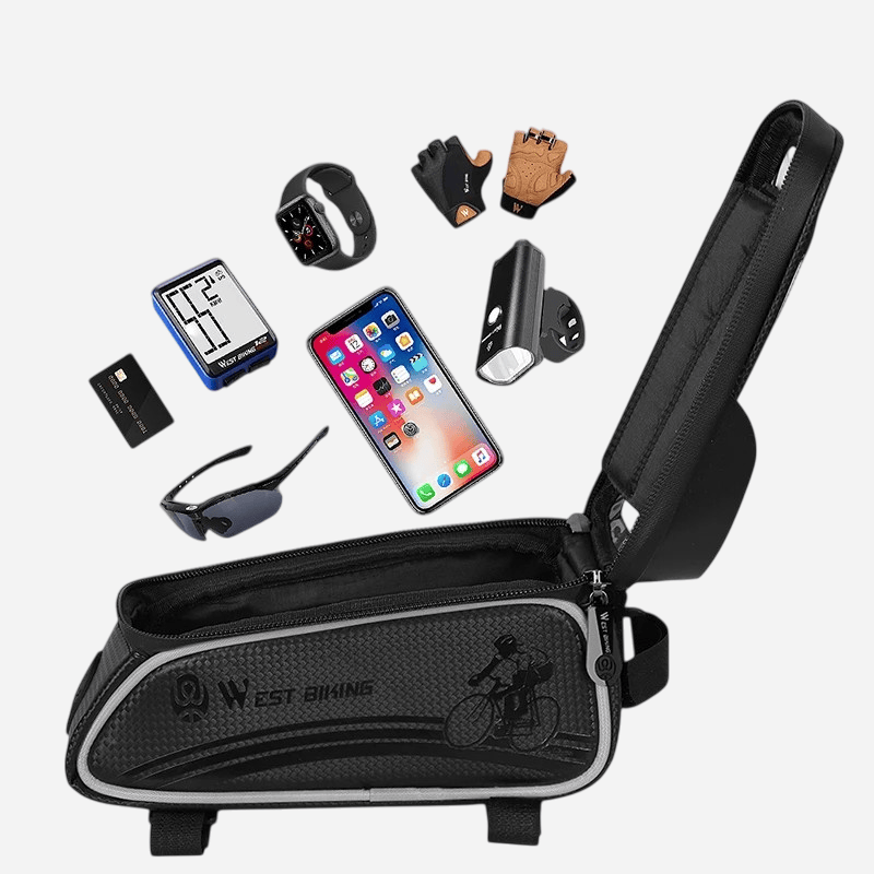 Sacoche cadre vélo étanche | pour Smartphone