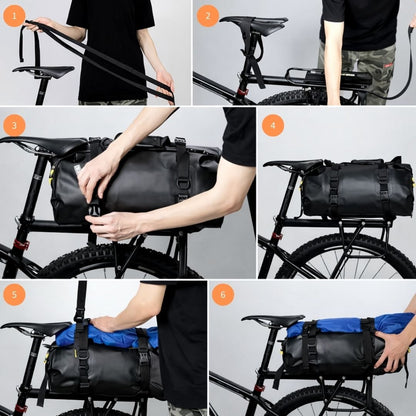Sacoche de porte-bagage vélo étanche 20L | Randonnée & Cyclotourisme
