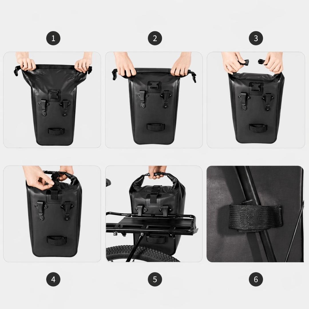 Sacoche latérale de vélo étanche pour Porte-bagage