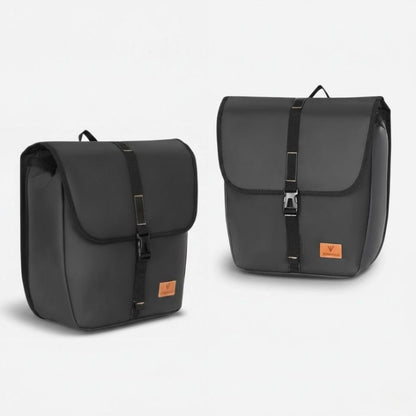 Sacoche double vélo imperméable | sur porte bagage, 23L