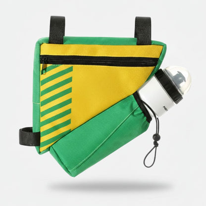 Sacoche multifonction en toile imperméable pour cadre de vélo