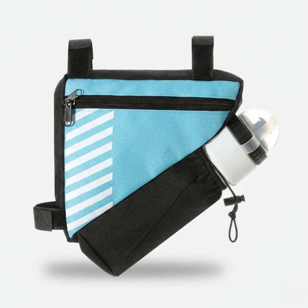Sacoche multifonction en toile imperméable pour cadre de vélo