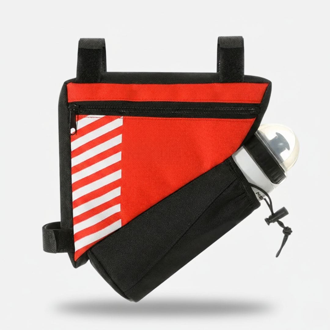 Sacoche multifonction en toile imperméable pour cadre de vélo