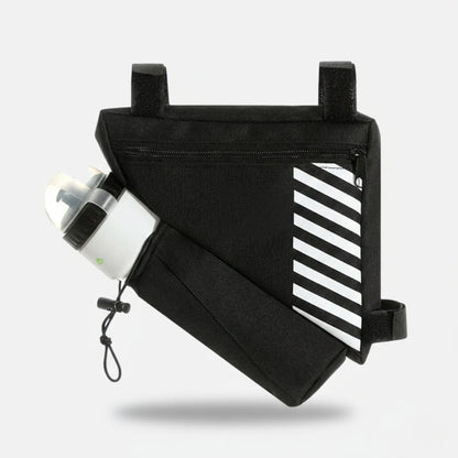 Sacoche multifonction en toile imperméable pour cadre de vélo