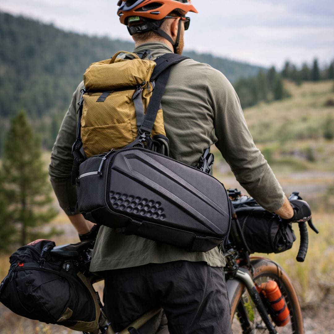 Sacoche vélo porte bagage étanche | Cyclotourisme 10L