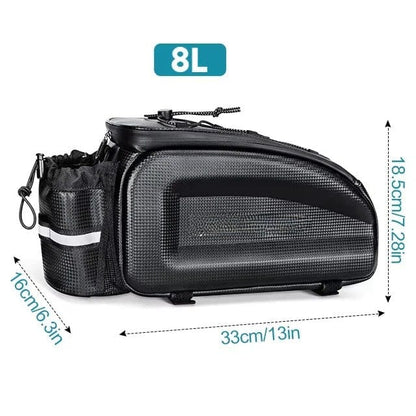 Sacoche arrière imperméable avec porte gourde | Gravel 4-8L