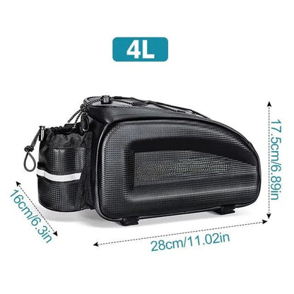 Sacoche arrière imperméable avec porte gourde | Gravel 4-8L