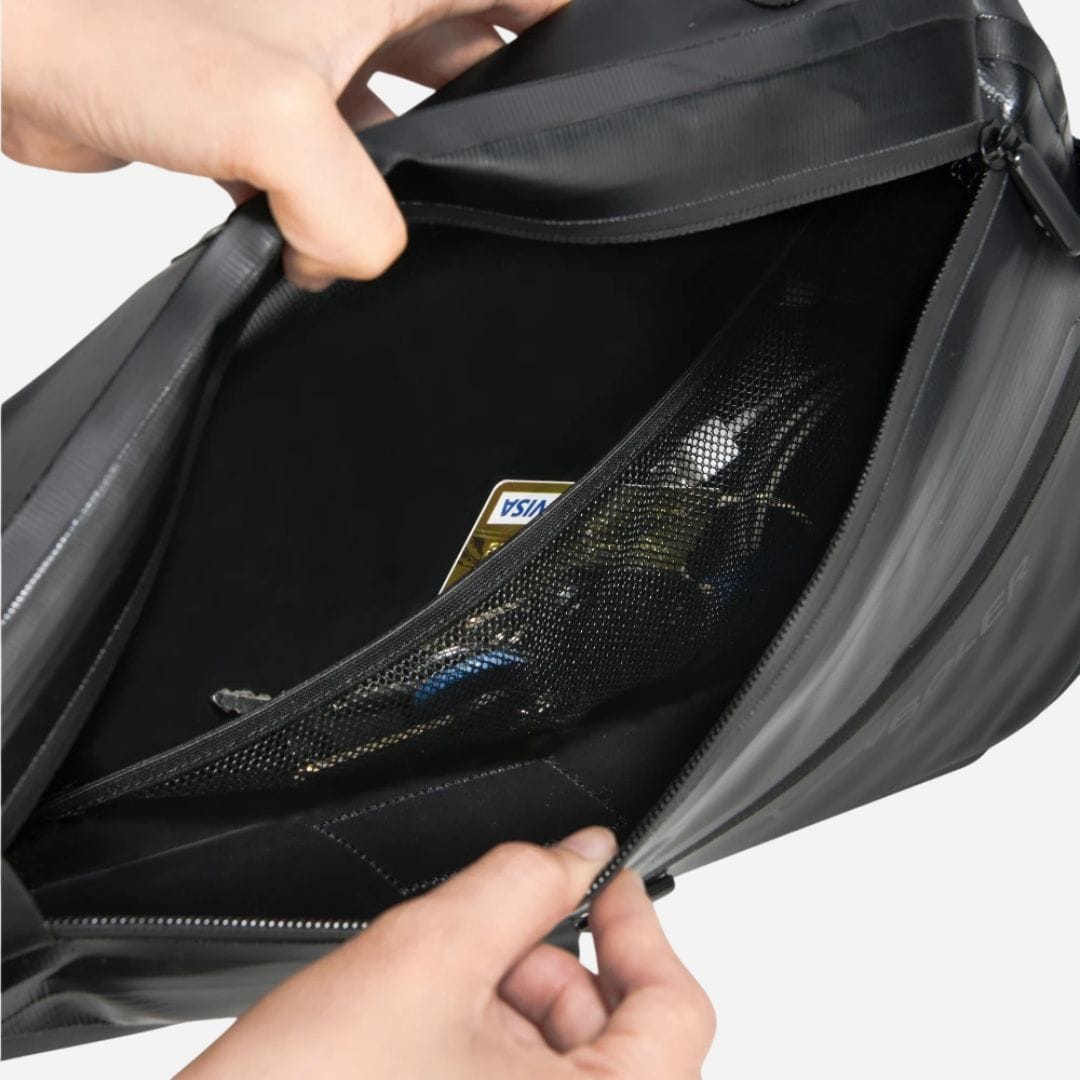 Sacoche cadre vélo Bikepacking imperméable | Fixation 3 points - 3,3L