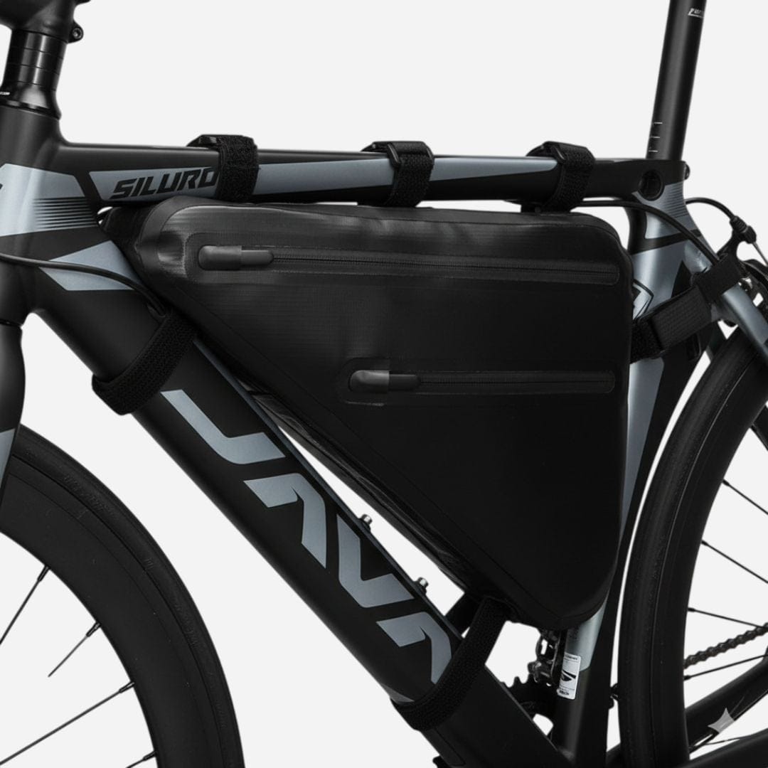 Sacoche cadre vélo Bikepacking imperméable | Fixation 3 points - 3,3L