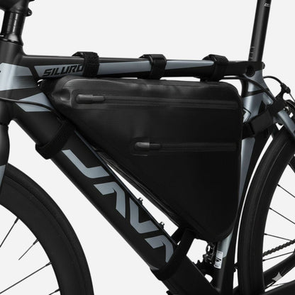 Sacoche cadre vélo Bikepacking imperméable | Fixation 3 points - 3,3L