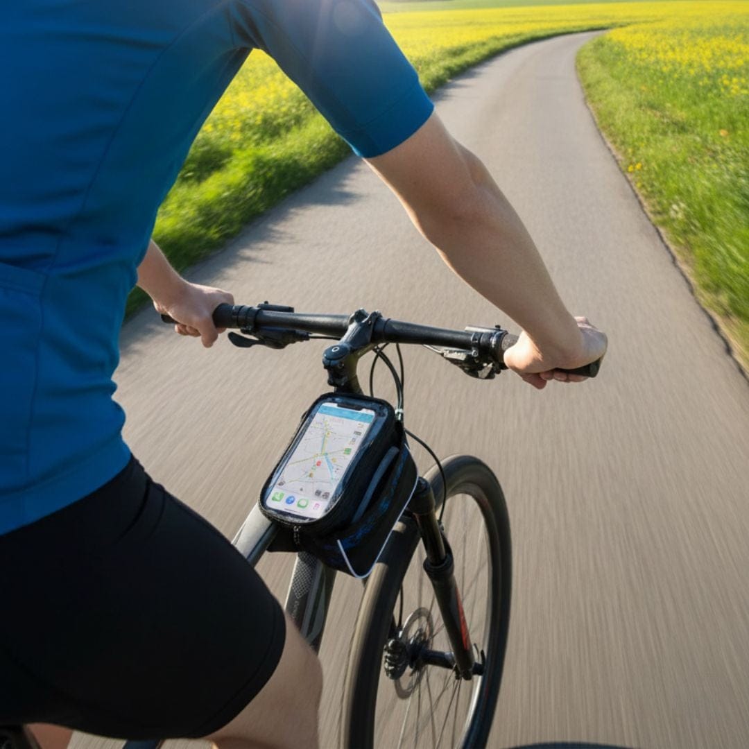 Sacoche de cadre vélo de route & gravel | Etancheité pour smartphone