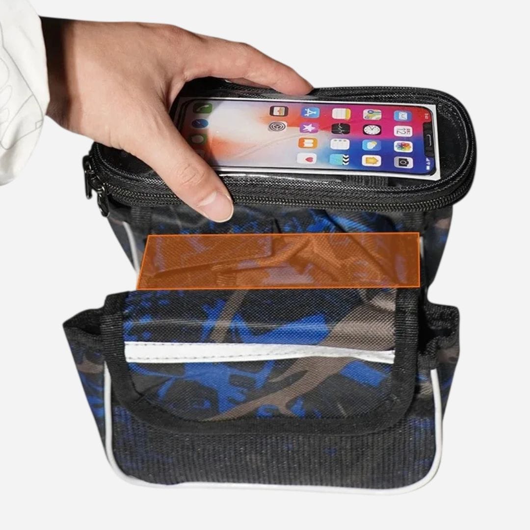 Sacoche de cadre vélo de route & gravel | Etancheité pour smartphone