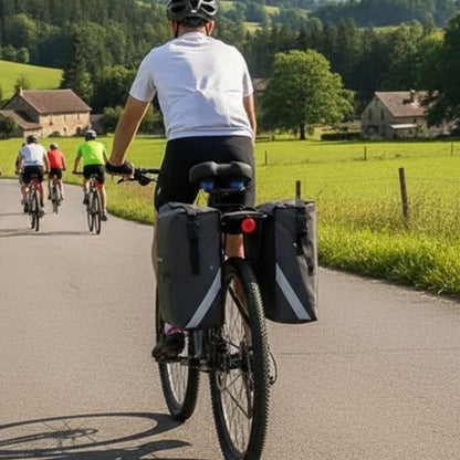 Sacoche double vélo Gravel & Cyclotourisme | Imperméable, 28L