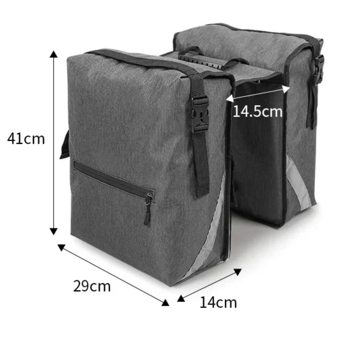 Sacoche double vélo Gravel & Cyclotourisme | Imperméable, 28L