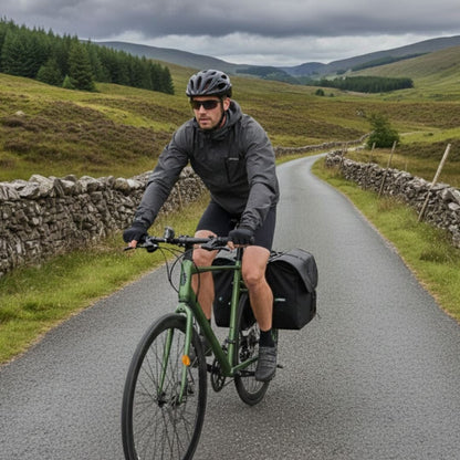 Sacoche double vélo imperméable | sur porte bagage, 23L